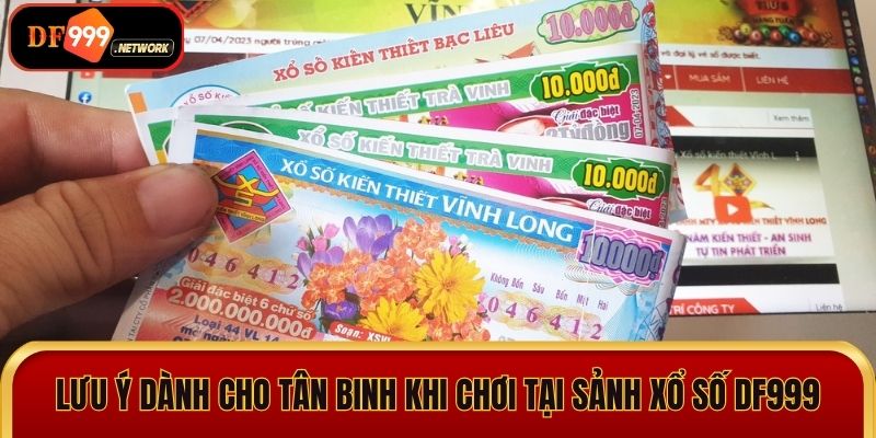 Lưu ý dành cho tân binh khi chơi tại sảnh xổ số DF999