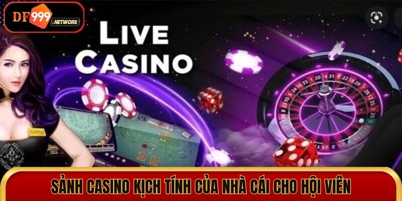 Sảnh casino kịch tính của nhà cái cho hội viên